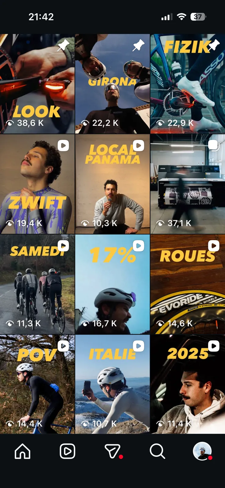 Profil Instagram Jules Bouchard