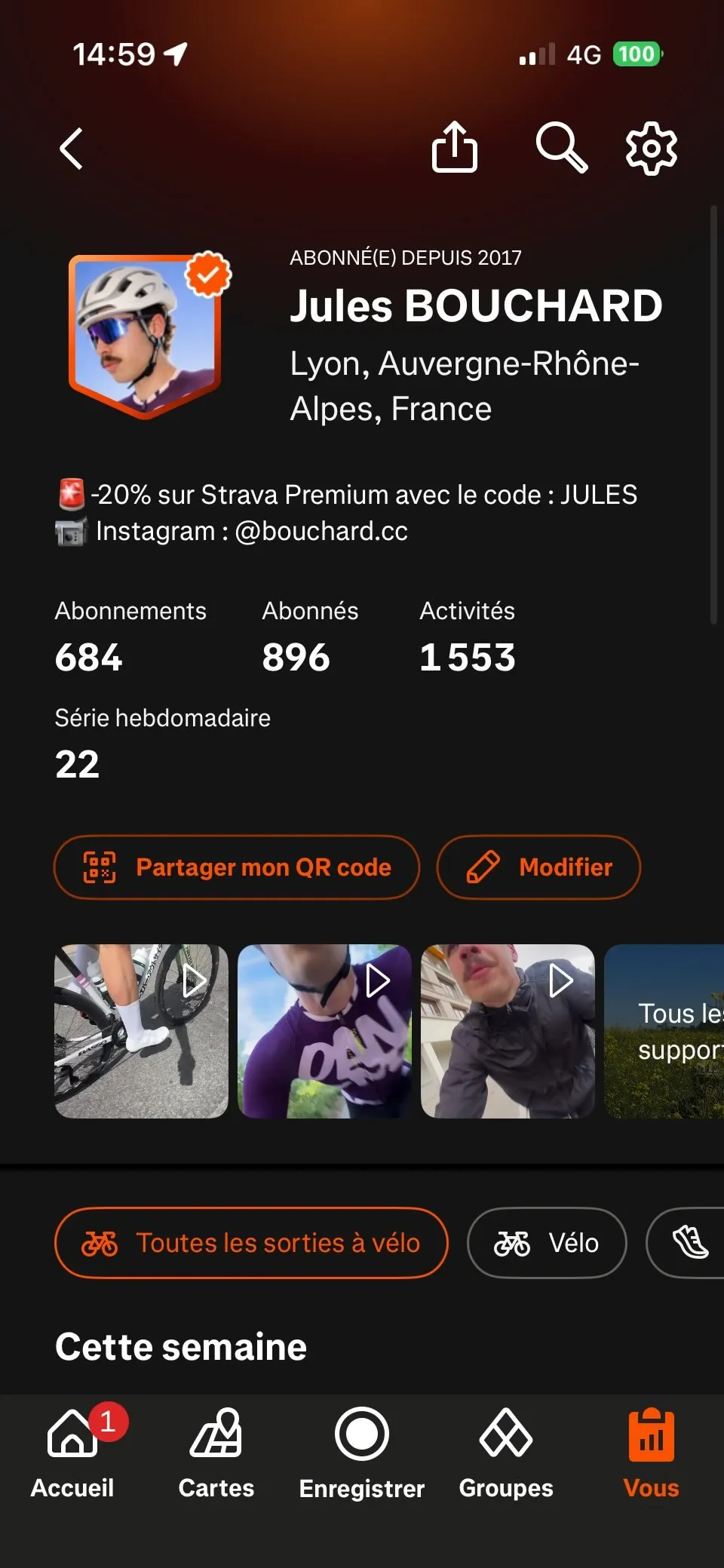 Strava Jules Bouchard