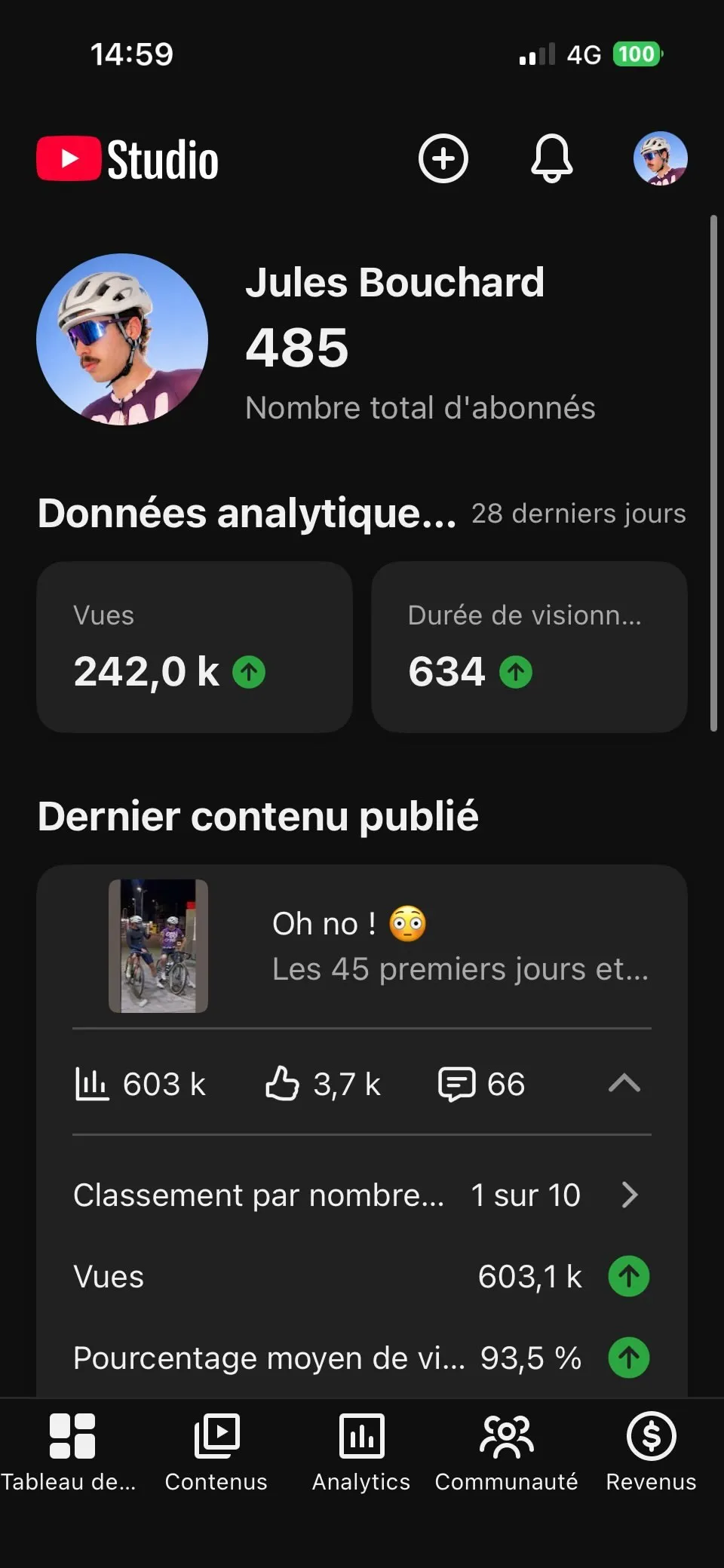 YouTube Studio Jules Bouchard